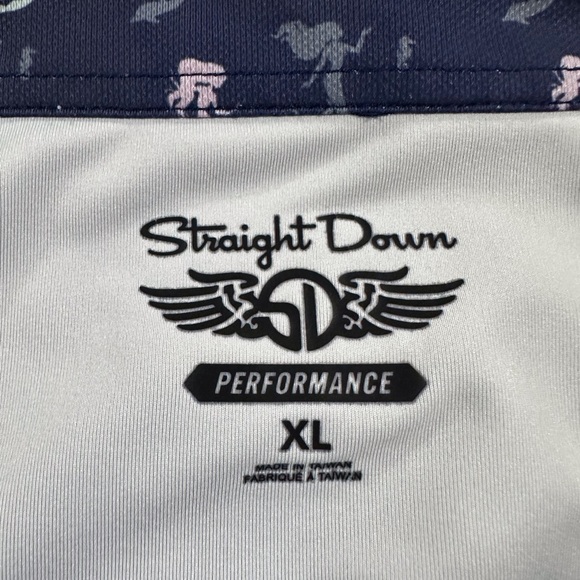 Straight Down Golf Shirt in Mermaid Print - Picture 3 of 3